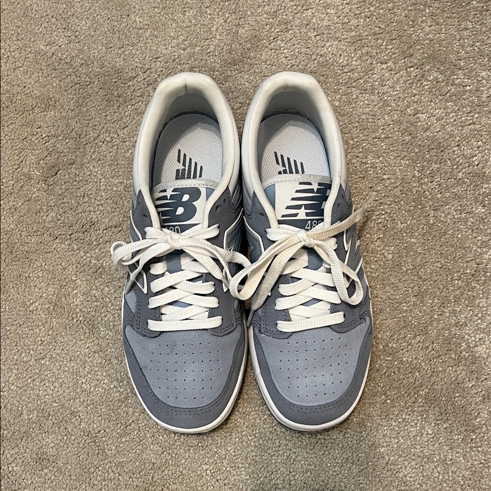 Barely worn New Balance 480 Blue/gray and White Athletic Sneakers size 8